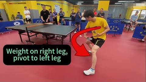 Former National Player Teaches Amateurs How to Use Body for Backhand Loop vs Heavy BackspinLive Demo