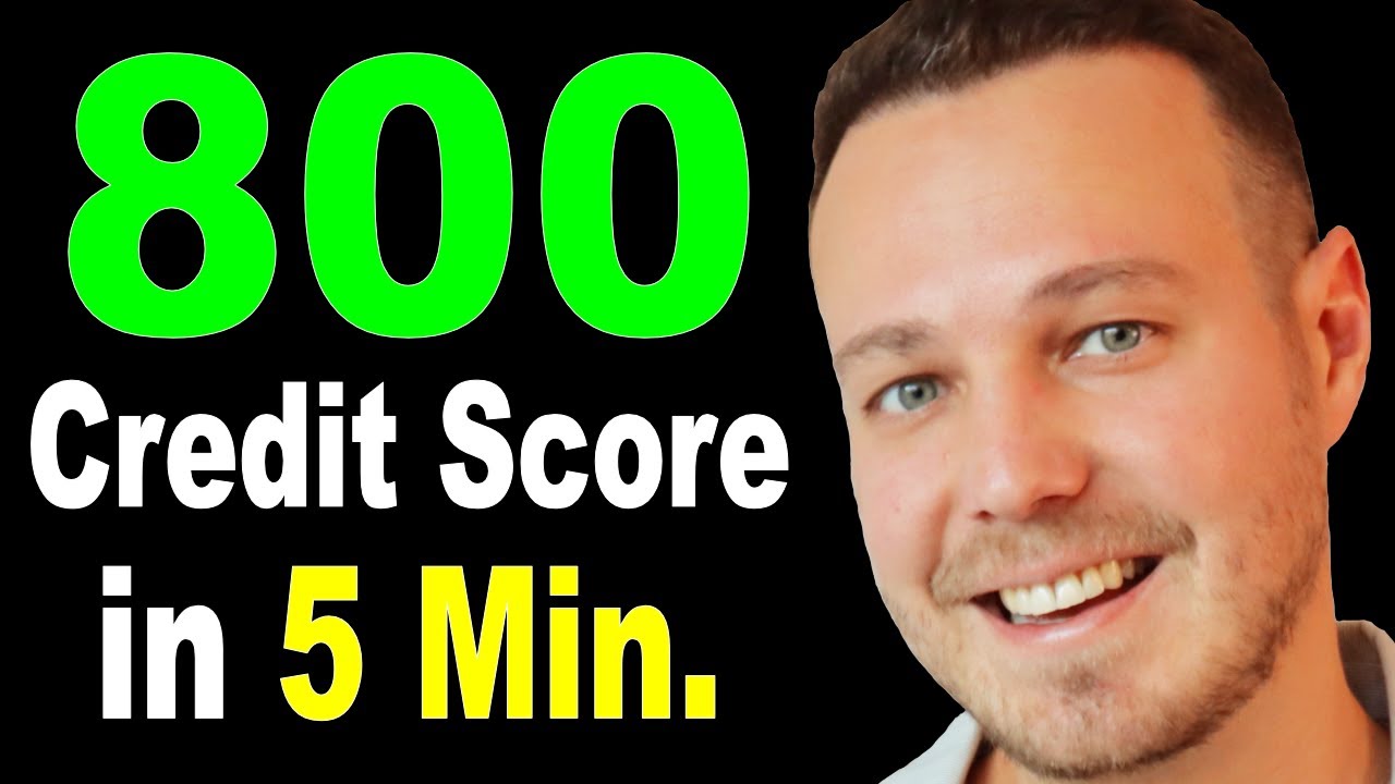 DIY - 5 Minute Credit Score Fix (800 Score) How to Fix Your Credit Score Fast.