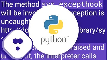 Logging uncaught exceptions in Python
