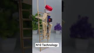 DIY Stair-Climbing Robot with dcmotor #dcmotor #reels #motor #toys #shorts