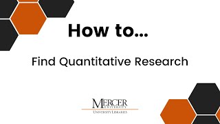 How to Find Quantitative Research