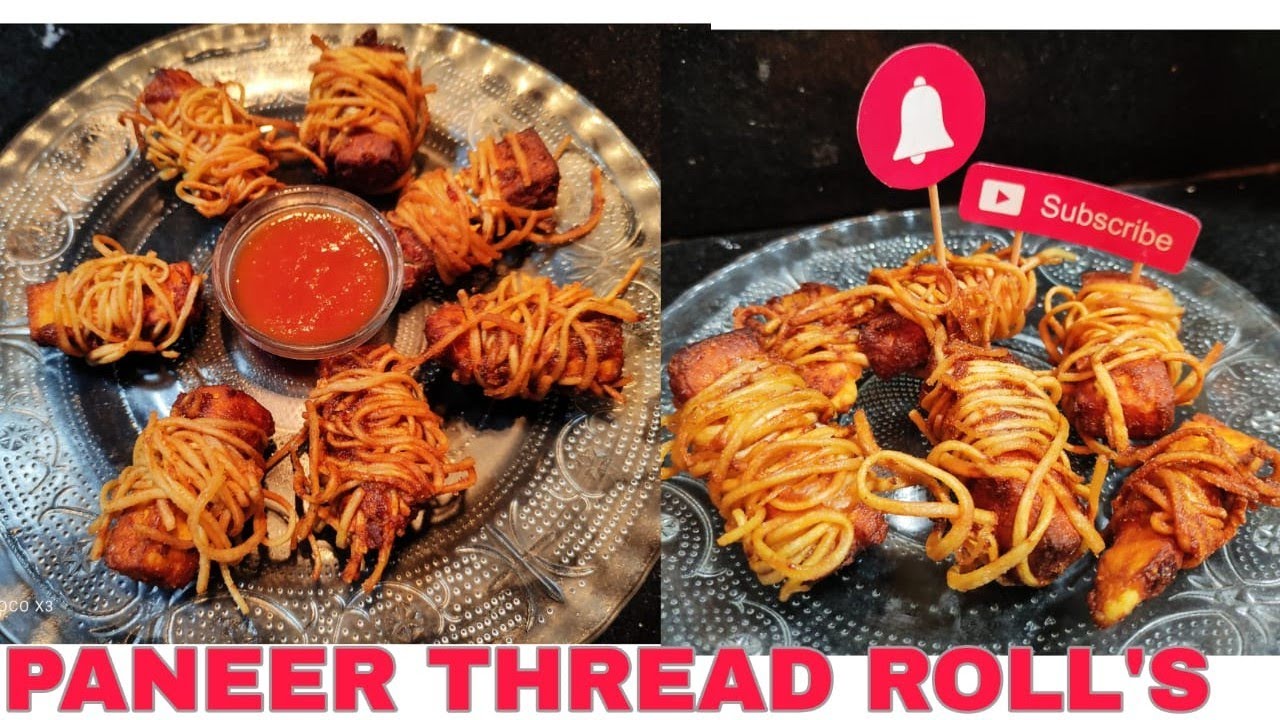 Single Thread Snacks Easy Thread Panner At Home || instant evening snacks - YouTube