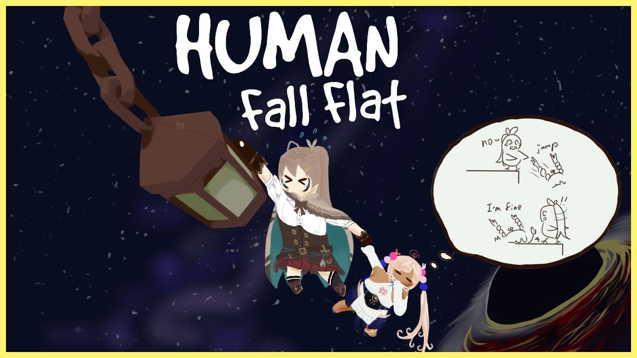 【Human: Fall Flat】Let's put our heads together! with @TsukumoSana  #holoCouncil