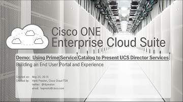 Prime Service Catalog - End User Private Cloud Experience