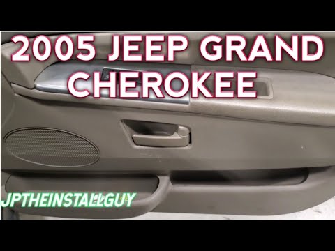 2005 jeep grand Cherokee front door panel removal and speaker install