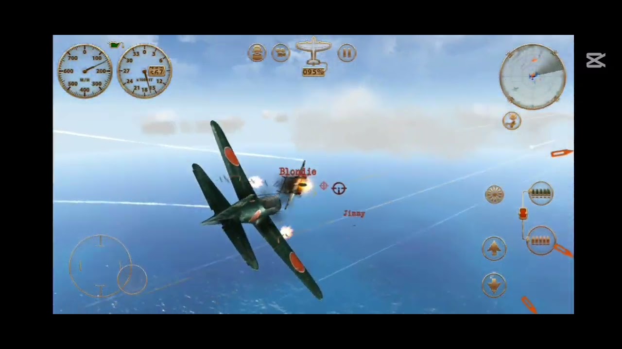 Mitsubishi A6M 0 d || GAMEPLAY - Stomb Raiders SKY gamblers (no sound) :[