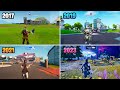 Evolution of Fortnite Spawn Island/Pre-Game Lobby (Chapter 1 Season 1 - Chapter 4 Season 1)