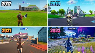 Evolution of Fortnite Spawn Island/PreGame Lobby (Chapter 1 Season 1  Chapter 4 Season 1)