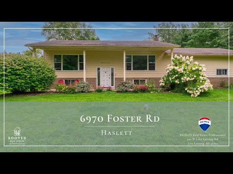 6970 Foster Rd, Haslett, MI home video tour