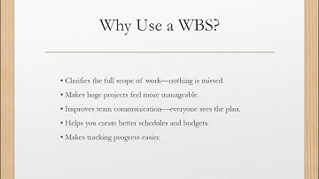 Lesson 4: Work Breakdown Structure (WBS)