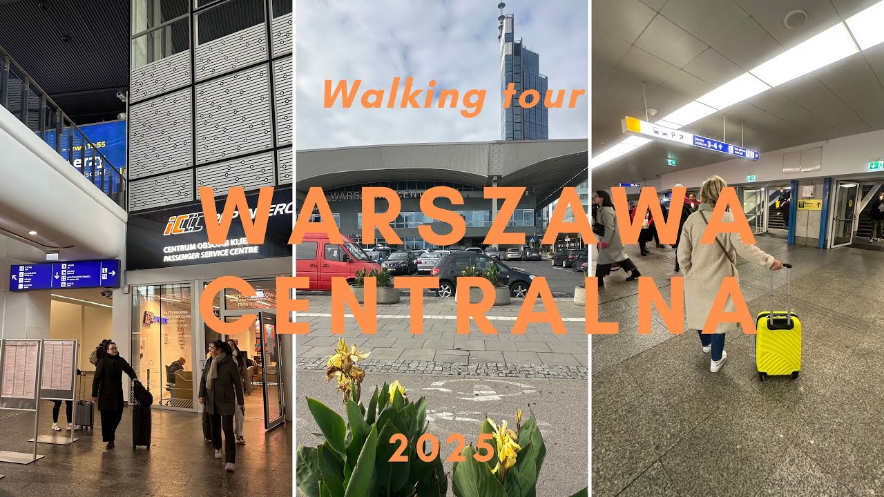 Warszawa Centralna railway station🚉🍁 Oktober 2025|walking #warsaw  #travel #train #railwaystation 