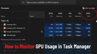 How to Monitor GPU Usage Using Task Manager in Windows 11/10 (Guide) How to Monitor GPU Usage Using Task Manager in Windows 11/10 (Guide)
