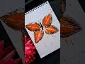butterfly with leaves  🦋 #creative #shortsvideo #art #diy