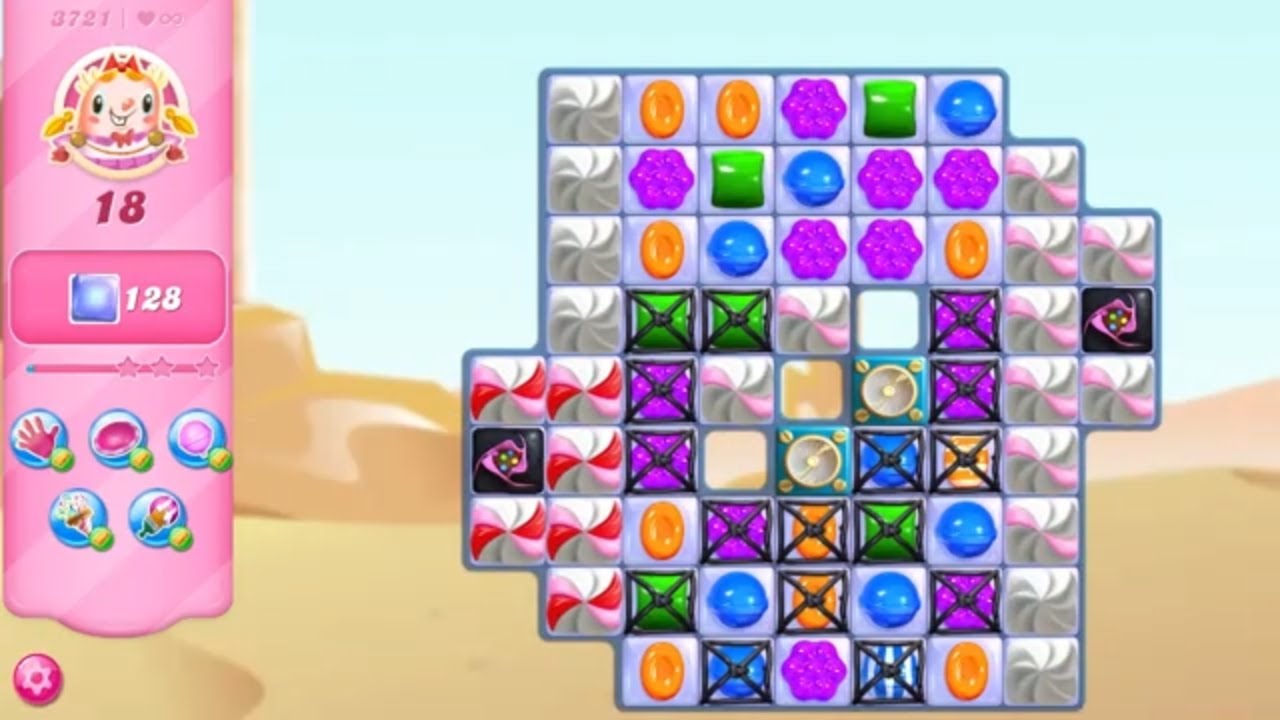 Candy Crush Saga LEVEL 3721 NO BOOSTERS new version