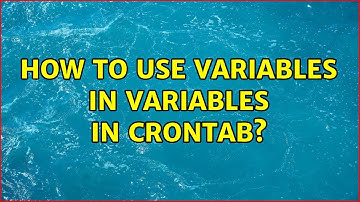 How to use variables in variables in crontab?