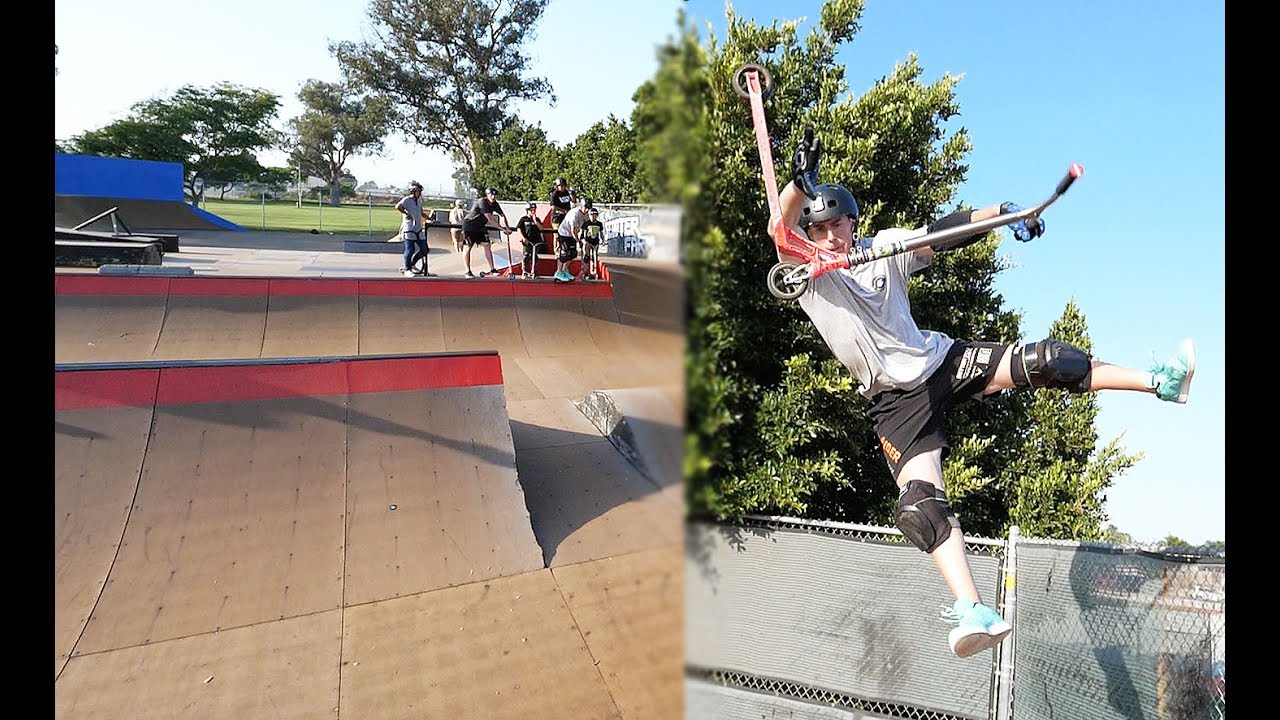 WORLDS BEST MINI RAMP ON SCOOTER YouTube