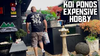KEEPING KOI FISH CAN BE EXPENSIVE BUT IT'S GREAT!!!! UPDATE ON MY KOI!