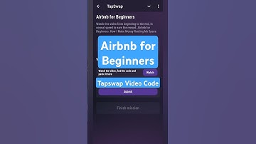 Airbnb for Beginners | Tapswap Video Code