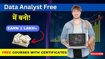 Data Analyst फ्री में बनो! | FREE Courses with Certificates | Complete Roadmap | Earn 1 Lakh plus.