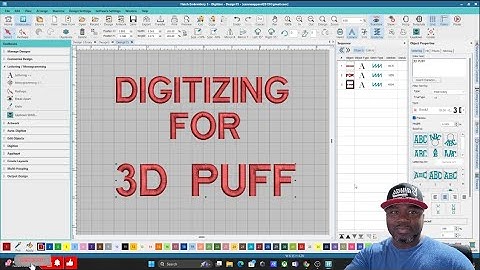 🔴 LIVE: 3D Puff Embroidery Mastery with Jamel - Digitizing Word Designs for Impact! 💥