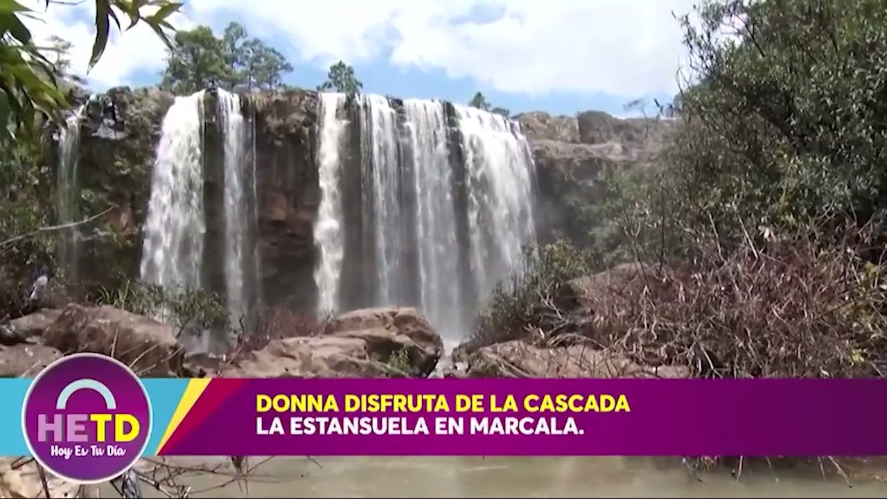 HOY ES TU DÍA | DONNA DISFRUTA DE LA CASCADA LA ESTANSUELA EN MARCALA ...