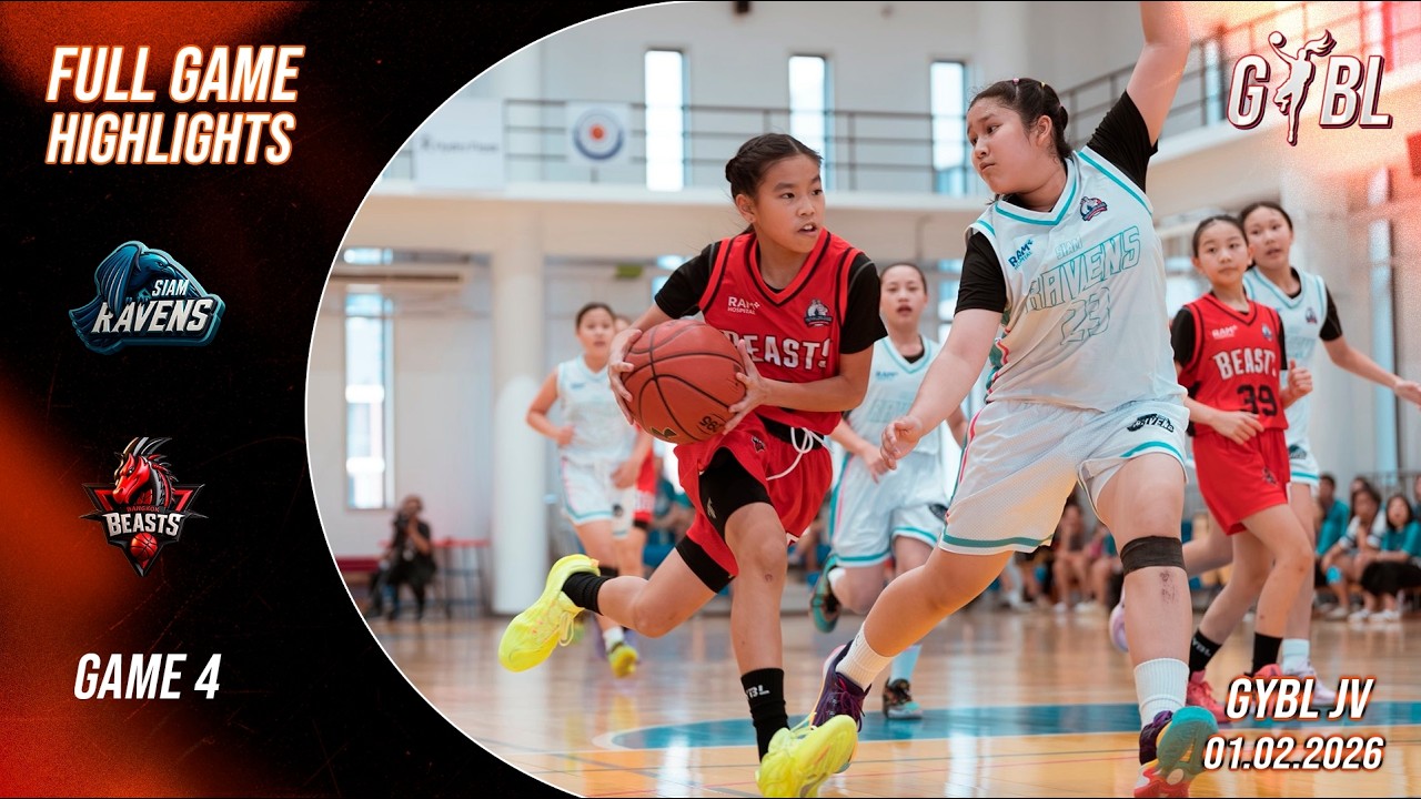 Siam Ravens Vs Bangkok Beasts | Junior Varsity | GAME 4 Full Highlights | GYBL THAILAND SEASON 1