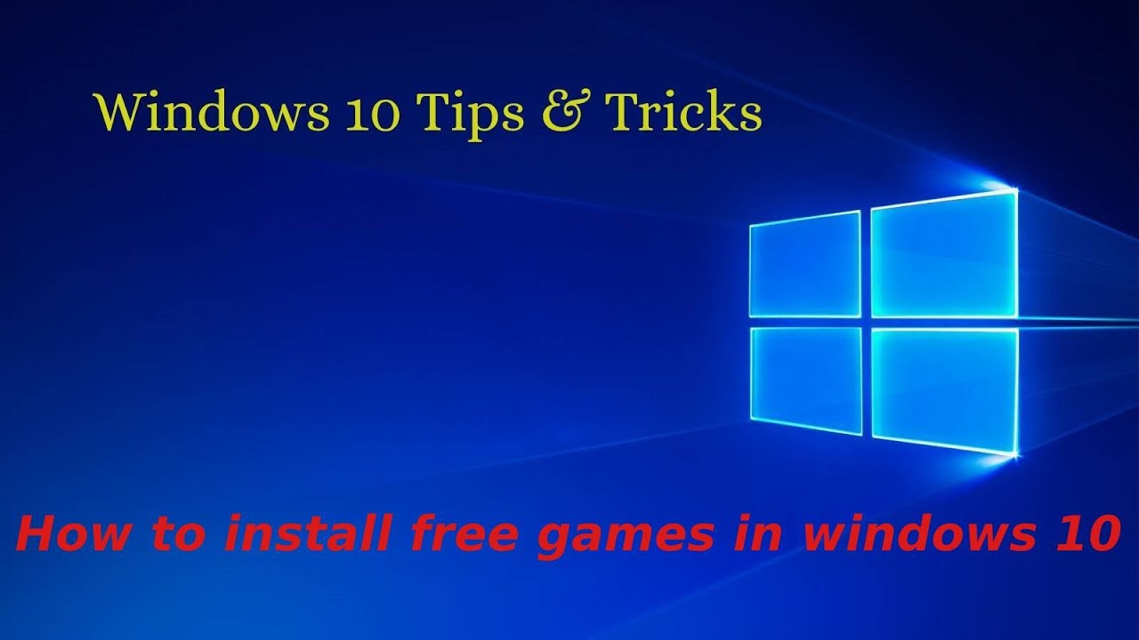 How to install games in Windows 10 - YouTube