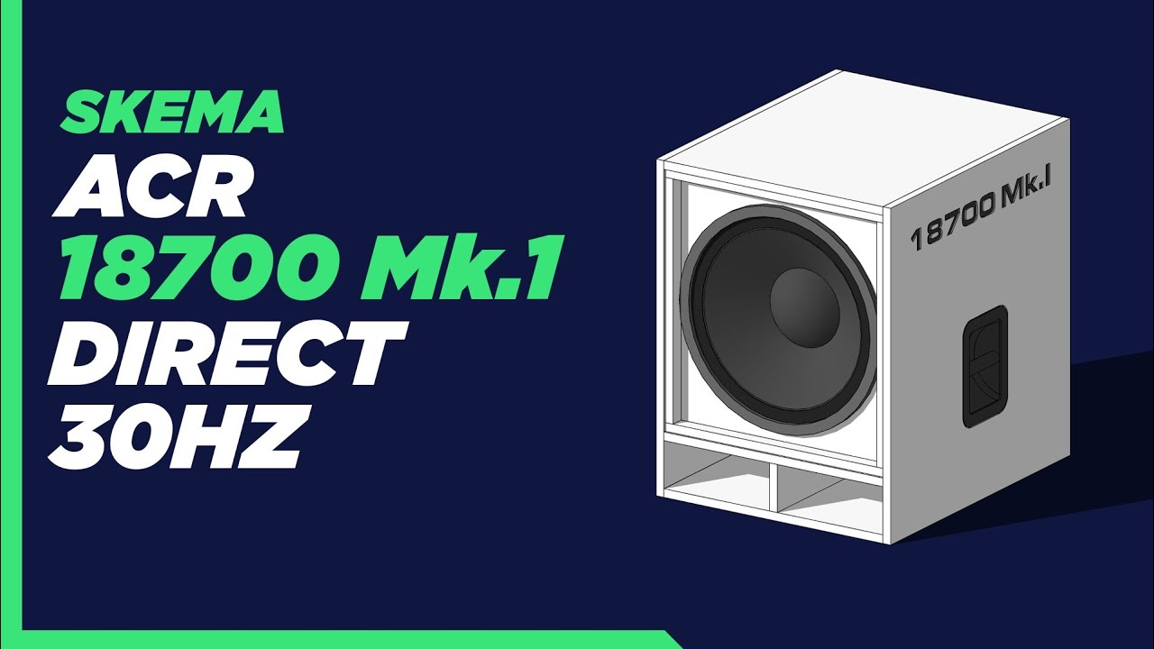 ACR 18700 Mk.1 DELUXE Box Bass Reflex 30hz