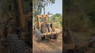 Grader in Action, Road Construction Project