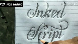 Tatto font writing | script writing| RUA sign writing | improve your handwriting screenshot 4