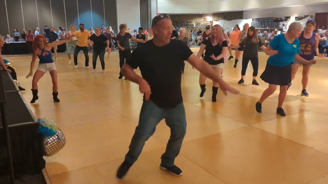 Hick Chicks line dance @ The Line Dance Marathon; 30 May 2024