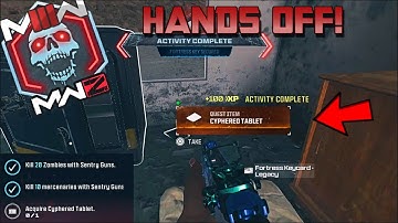 MWZ "HANDS OFF" ACQUIRE CYPHERED TABLET! KILL 10 MERCENARIES WITH SENTRY GUNS! MW3