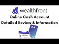 Wealthfront cash account high interest savings overview  features how to use fees reviews  more