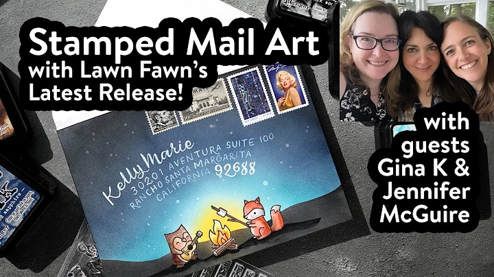 Lawn Fawn Mail Art (with special guests Gina K & J...