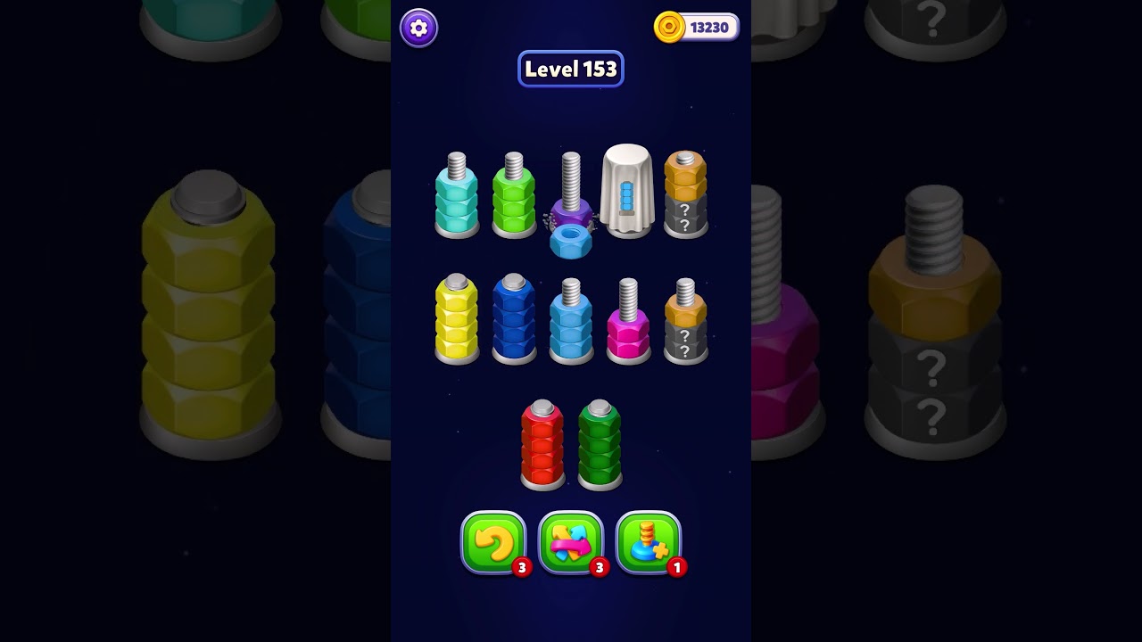 Nut Sort 3D | Level 153