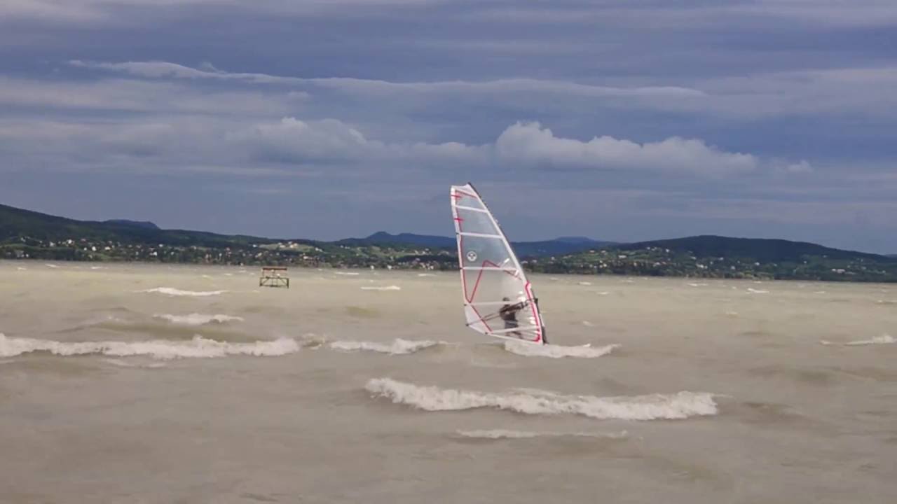 Balaton windsurfing YouTube