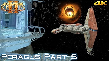 Star Wars Knights of the Old Republic 2 Restored Content Peragus Part 5 Walkthrough (4K)