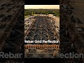 Rebar grid perfection for strong concrete foundations #civildubai