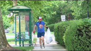 Web Exclusive: Maryland man picks up trash while jogging for five years