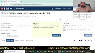 Excel 2021 In Practice  Ch 5 Independent Project 5-4  | SIMnet assignment Profile