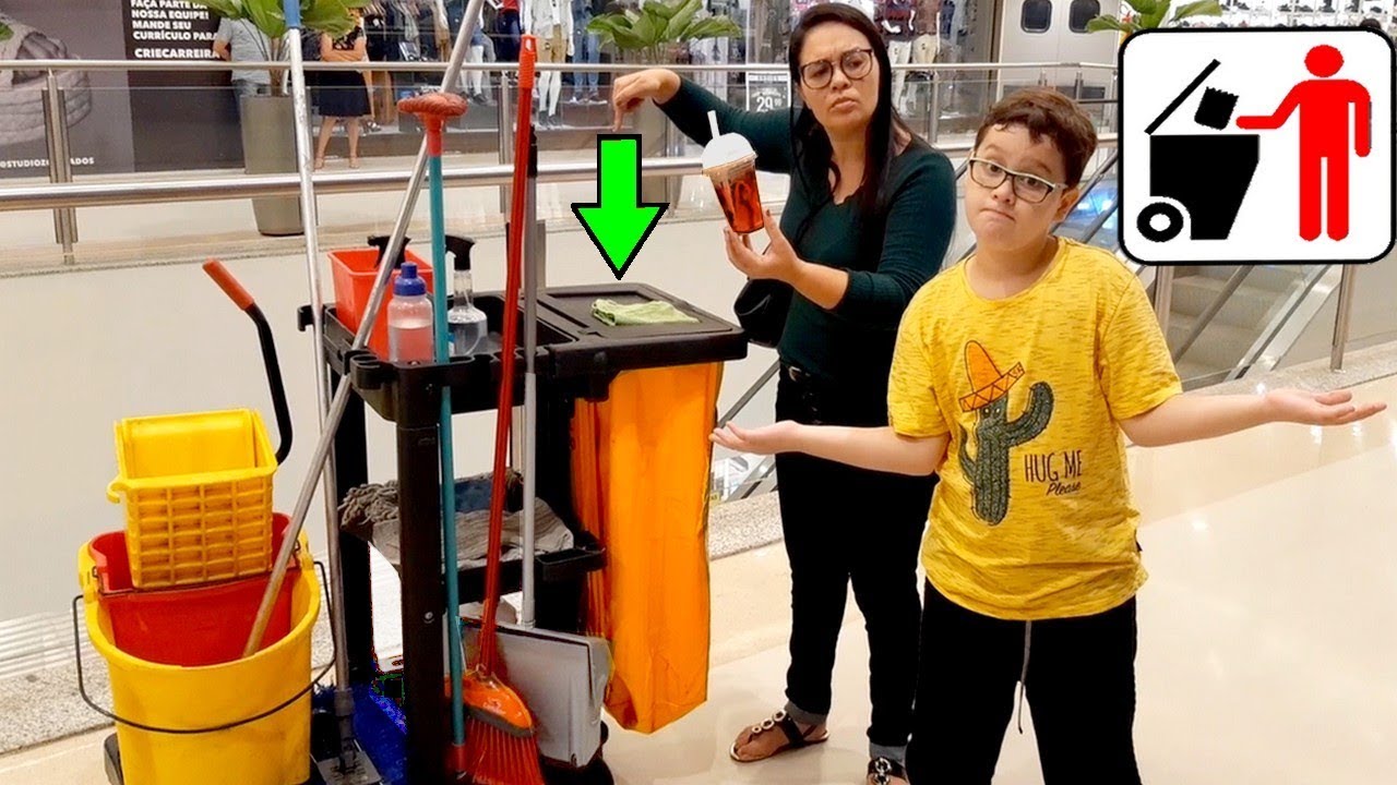 REGRAS DE CONDUTA para CRIANÇAS NO SHOPPING