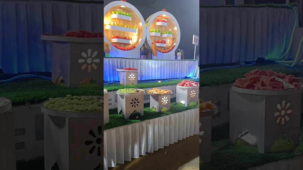 fruit salad # fruit decoration in wedding# short video