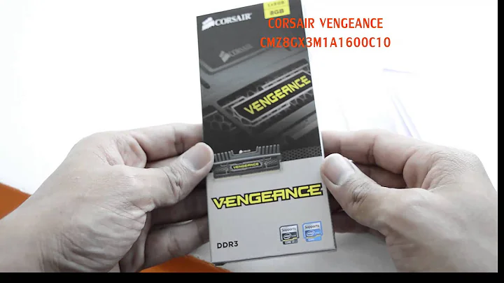 Corsair Vengeance 8GB DDR3 RAM | UNBOXING only