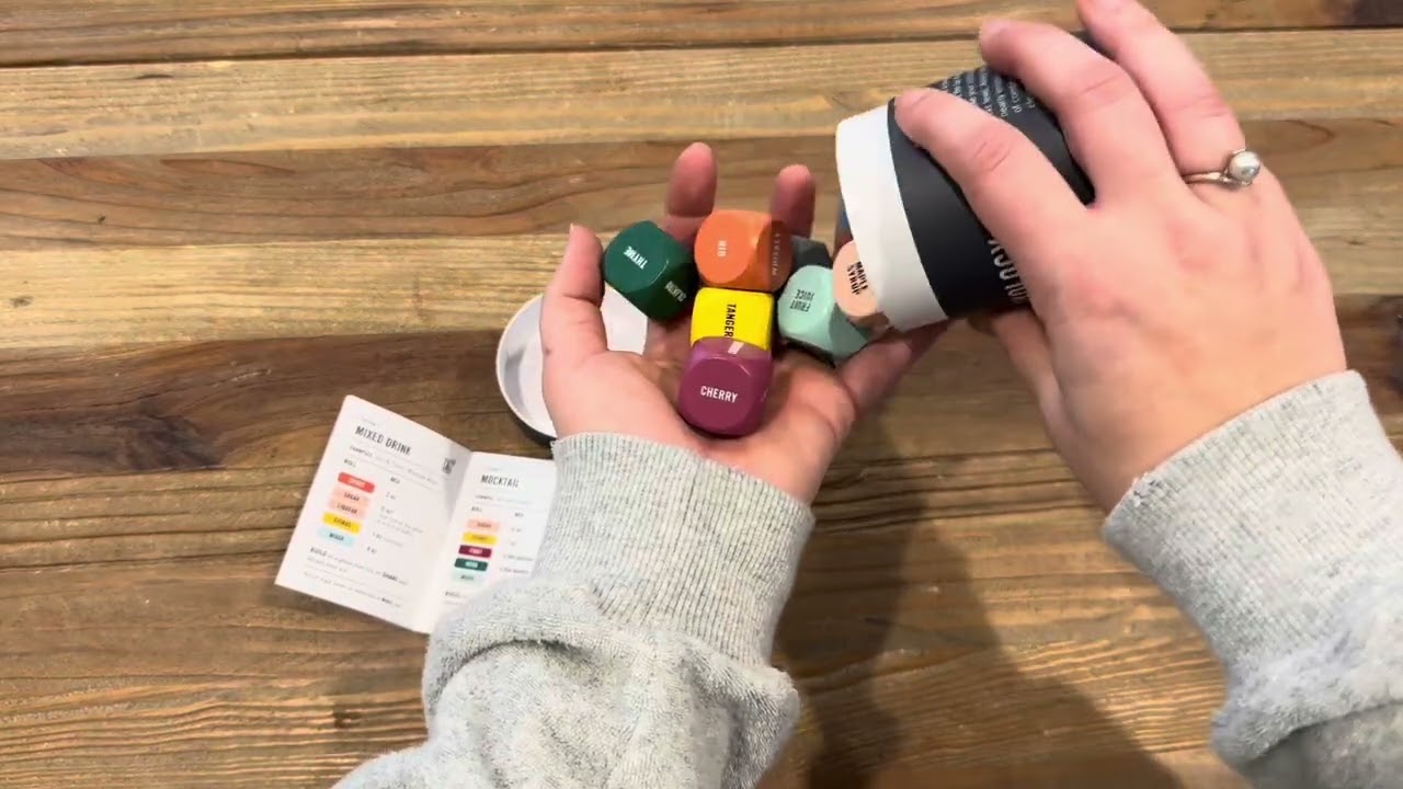 Quick show and tell of mixology dice