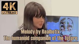 Hyper-realistic Humanoid Robot Melody at CES 2025 #realbotix #humanoidrobot #robot #ces2025 #melody