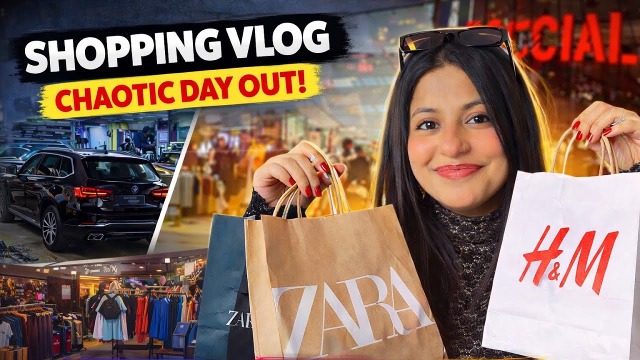 Car Chaos ➜ Zara & H&M Shopping Therapy 🛍️ | Turning Stress Into Slay