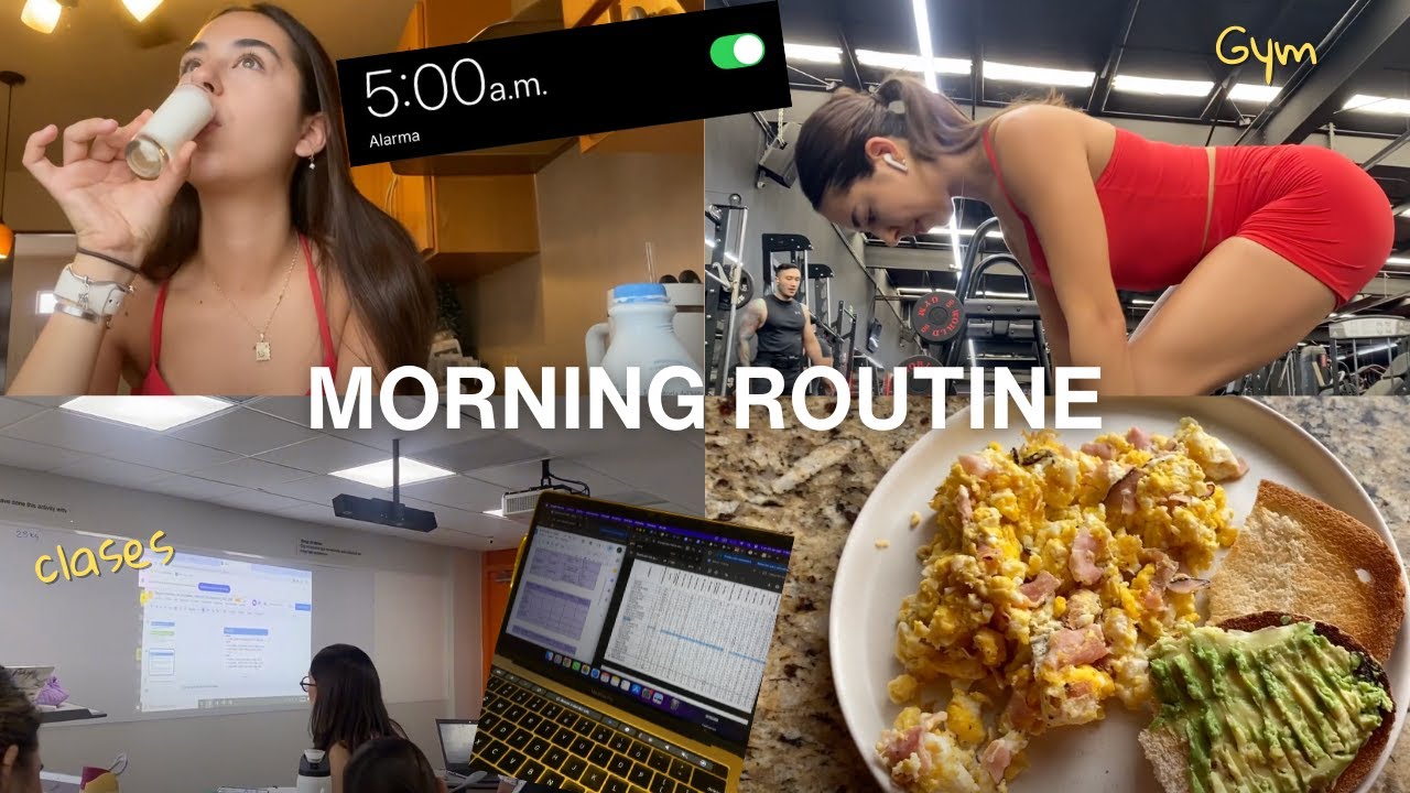 Morning routine para la universidad | hábitos saludables y sostenibles✨