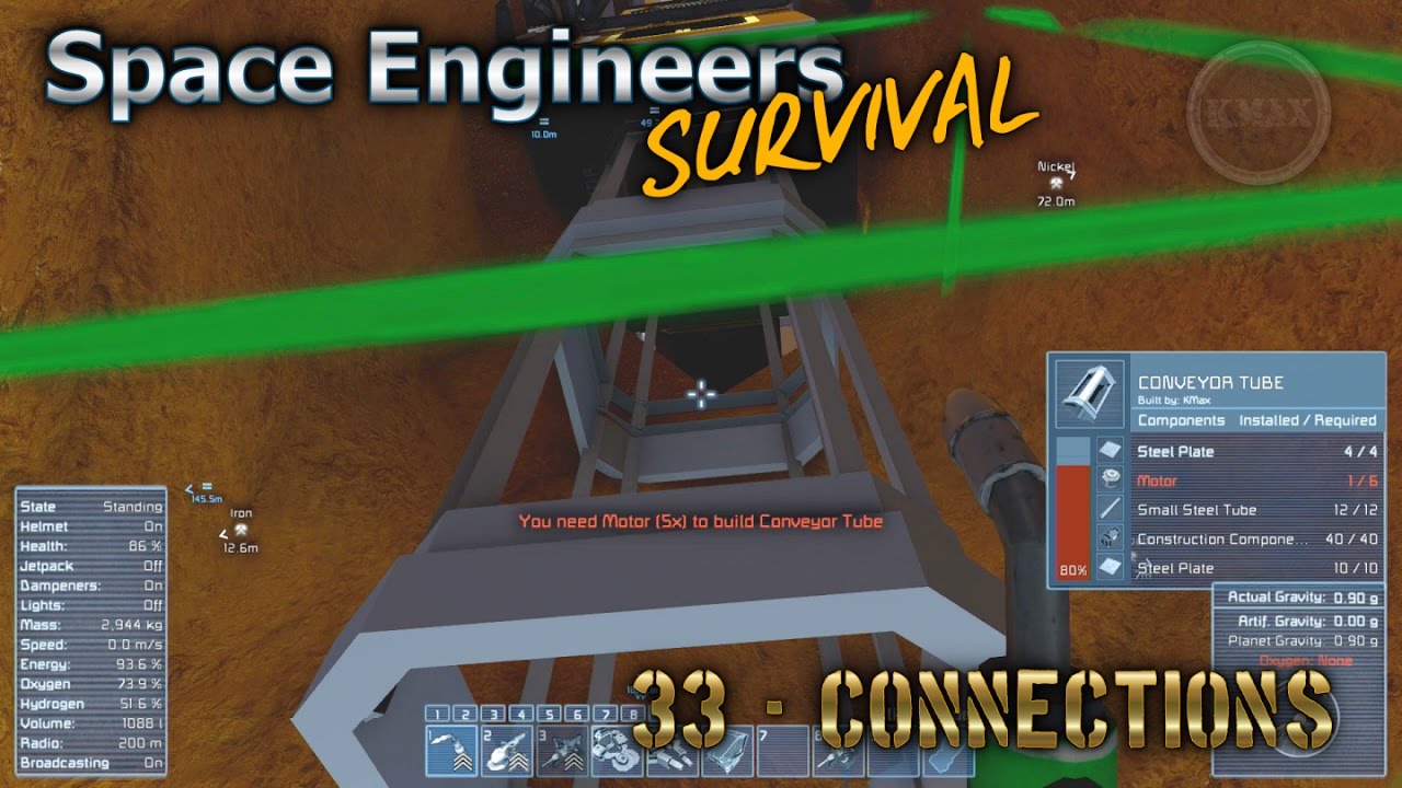 Space Engineers Survival Series - Episode 33 - Connections [HD] - YouTube