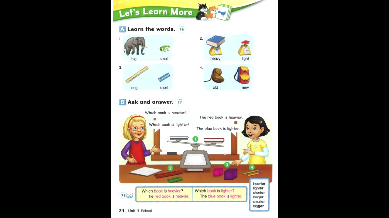 page  34  let's  go 4  4th  edition  unit 4  school