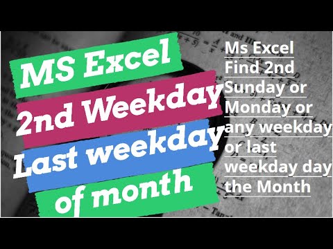 Finding the first Sunday of a month in Excel  @Officework007